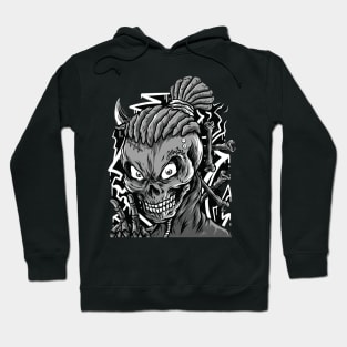 skull mumble illustration Hoodie